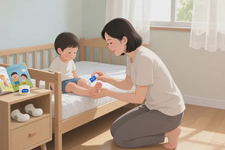 小儿脚上偶尔长湿疹可以根治吗(图1)