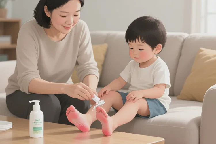 小儿脚上有湿疹可以根治吗(图1)