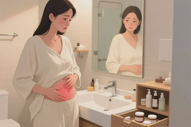 女性肚子上偶尔起湿疹可以根治吗(图1)