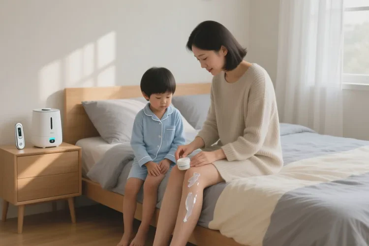 小儿大腿上长湿疹可以根治吗(图1)