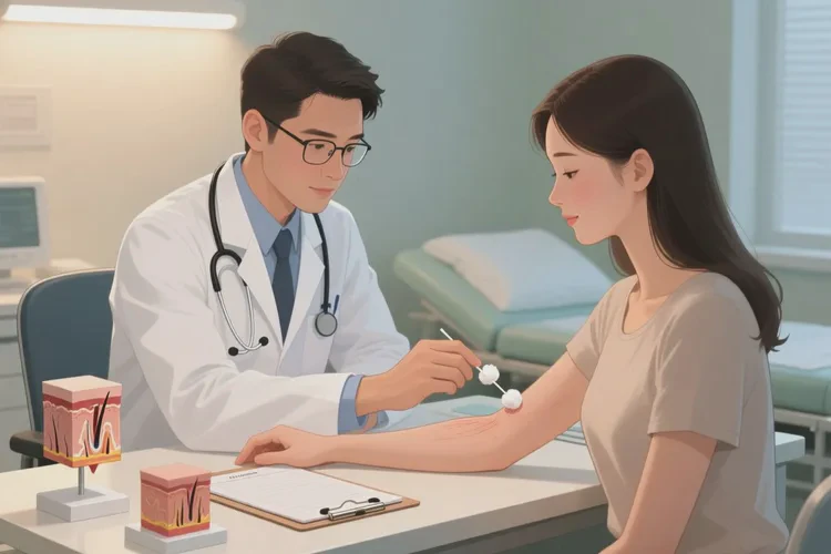 女生手臂长湿疹可以根治吗(图2)