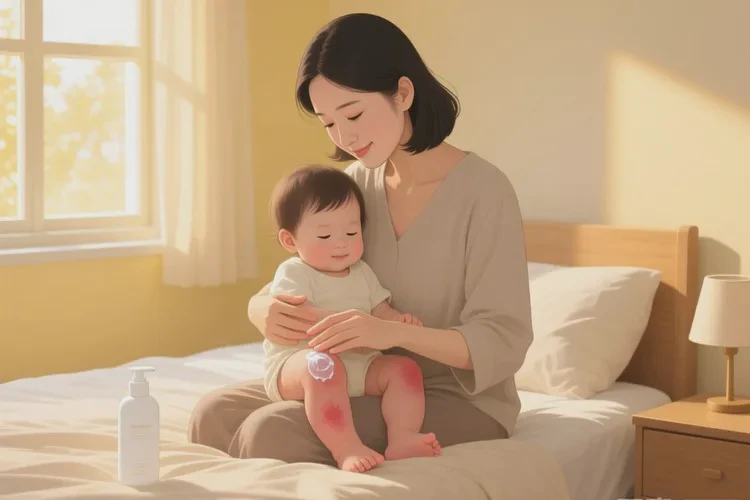 幼儿大腿上出现湿疹可以根治吗(图1)