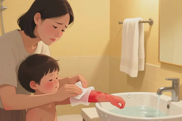 小儿手臂出湿疹可以根治吗(图1)