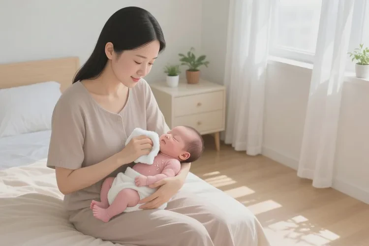 新生儿脖子容易长湿疹可以根治吗(图1)