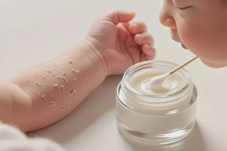 新生儿手臂偶尔起湿疹可以根治吗(图2)