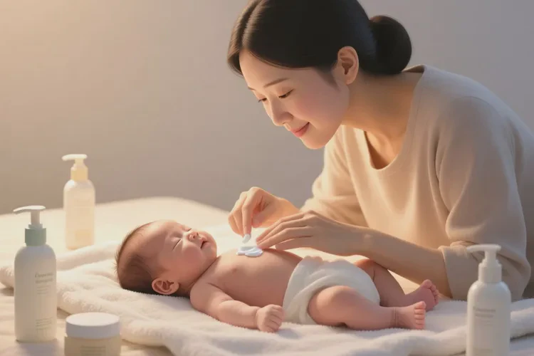 新生儿肚子上出湿疹可以根治吗(图1)