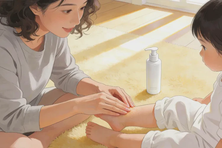 幼儿小腿上偶尔长湿疹可以根治吗(图1)