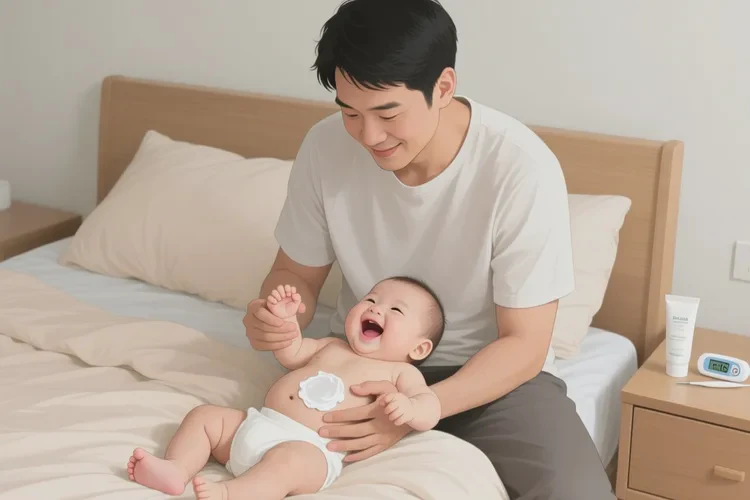 幼儿肚子长湿疹可以根治吗(图1)