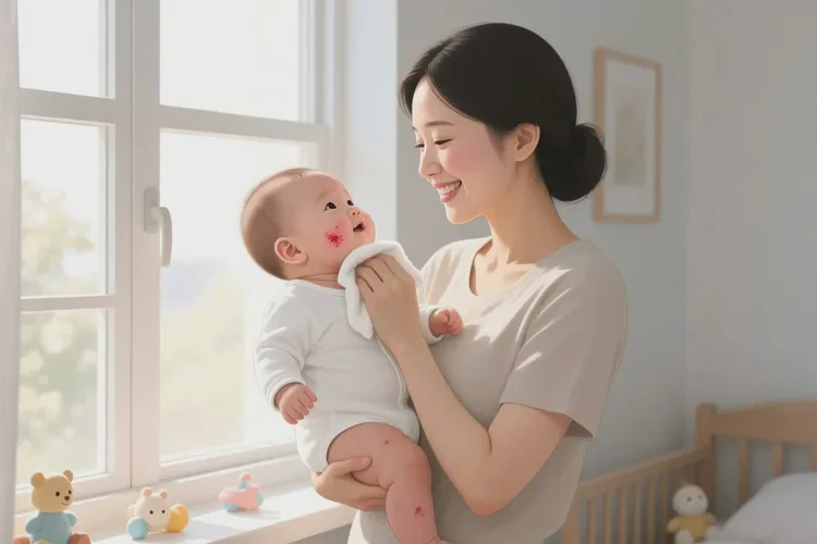 新生儿脖子起湿疹可以根治吗(图3)