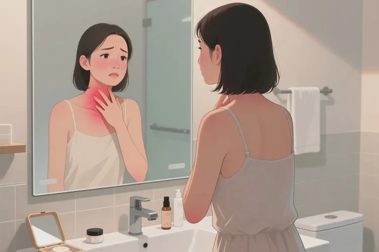 女生脖子上经常长湿疹可以根治吗(图1)