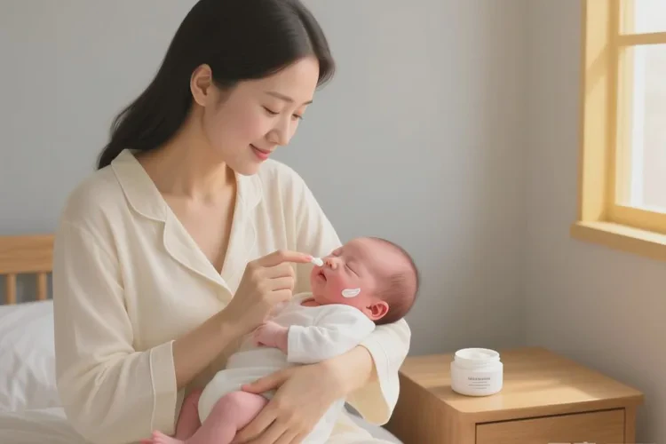 新生儿脸上有湿疹可以根治吗(图1)