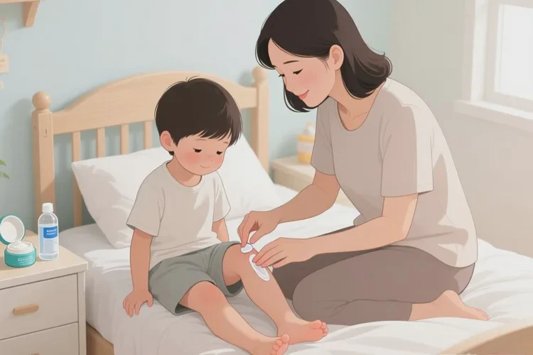 小儿大腿偶尔长湿疹可以根治吗(图1)