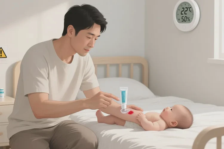 新生儿手臂上偶尔起湿疹可以根治吗(图2)