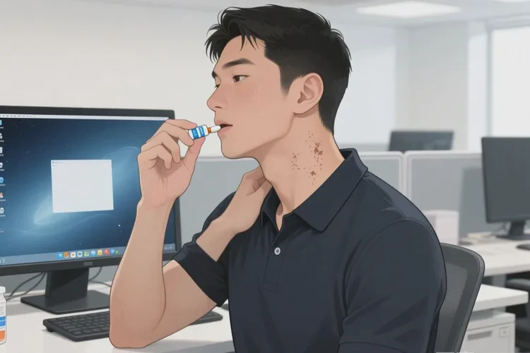 男生脖子偶尔长湿疹可以根治吗(图4)