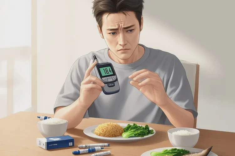 33岁中餐血糖18.4是怎么回事(图1)