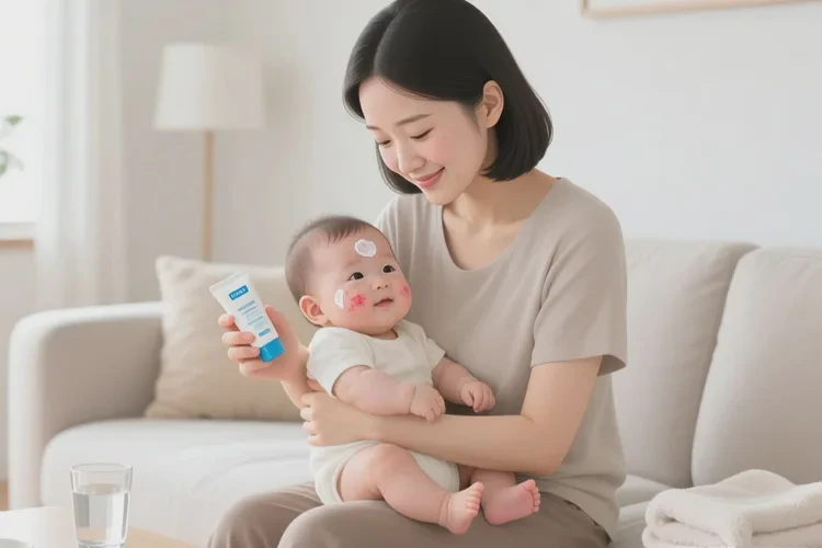 小儿脸上有湿疹可以根治吗(图1)