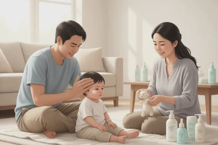 新生儿大腿上容易长湿疹可以根治吗(图1)