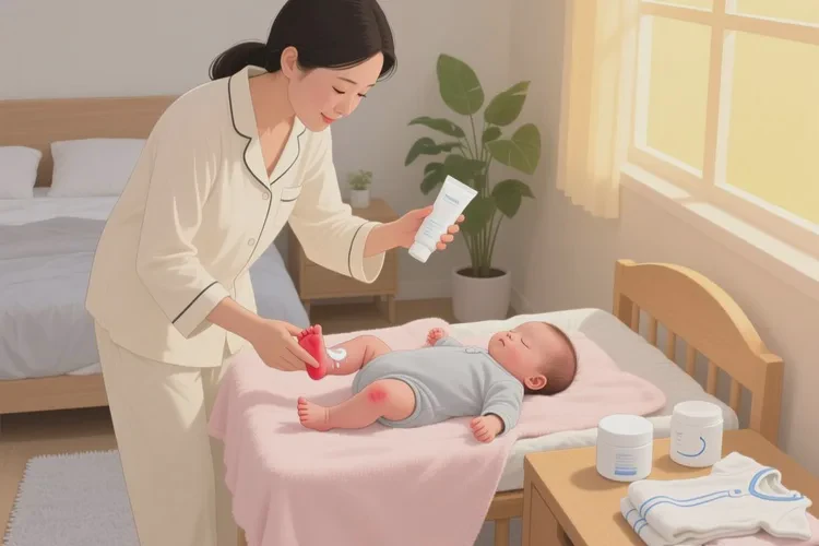 新生儿四肢偶尔起湿疹可以根治吗(图1)