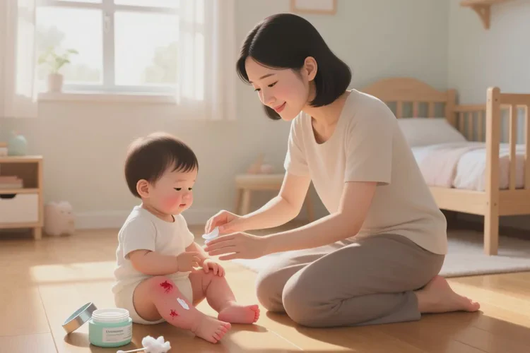 幼儿小腿上容易起湿疹可以根治吗(图1)