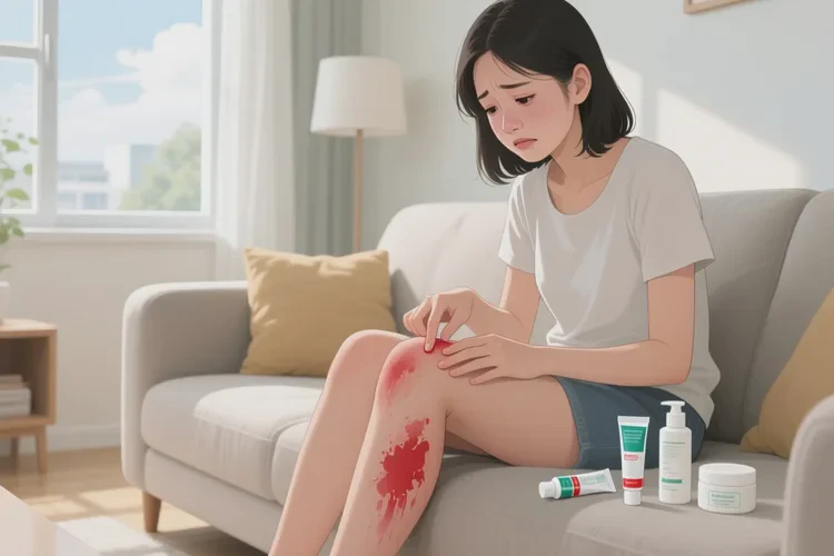 女性小腿上出现湿疹可以根治吗(图1)