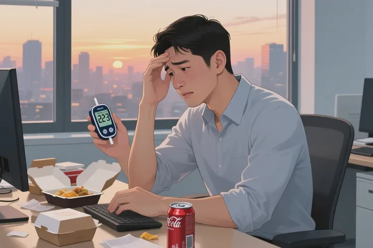 30岁中餐血糖22.3是怎么回事(图1)