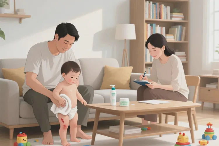 幼儿大腿上偶尔长湿疹可以根治吗(图2)