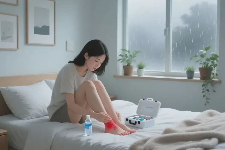 女生脚上偶尔长湿疹可以根治吗(图1)