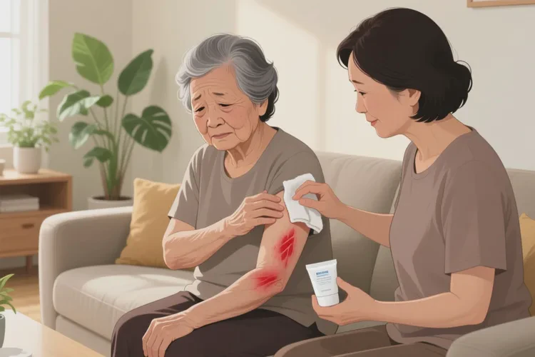 老年人身上偶尔长湿疹可以根治吗(图1)