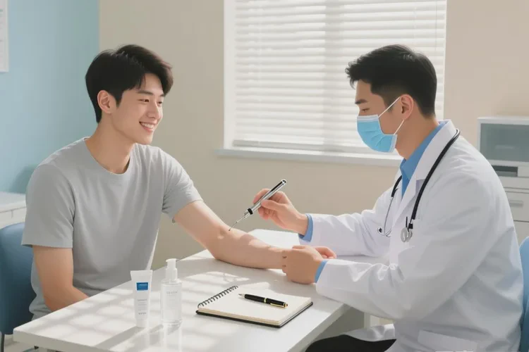 男生手臂上长湿疹能根治吗(图3)