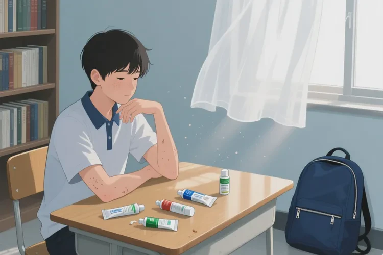 中学生身上偶尔起湿疹能根治吗(图1)