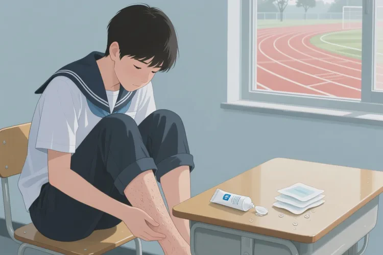 中学生小腿上经常起湿疹能根治吗(图1)