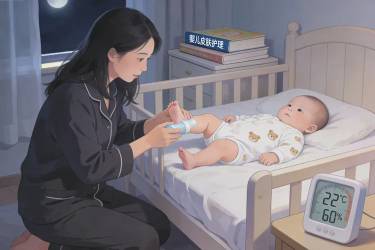 新生儿小腿有湿疹能根治吗(图1)