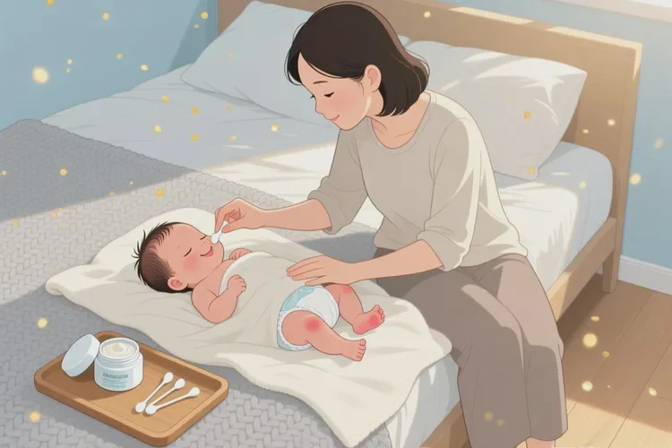 新生儿小腿上偶尔起湿疹能根治吗(图1)