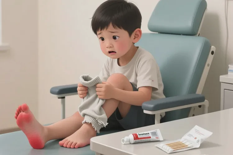 小学生脚上偶尔起湿疹能根治吗(图1)