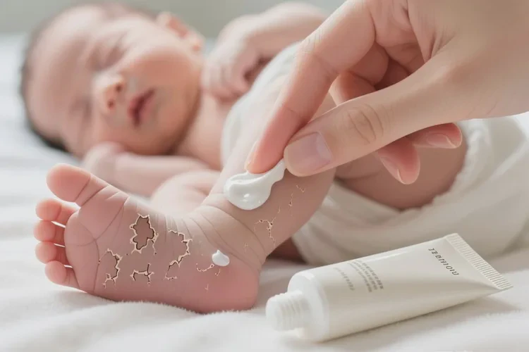 新生儿脚上经常起湿疹能根治吗(图2)