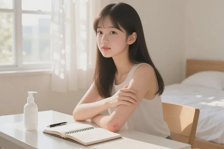 青少年手臂偶尔起湿疹能根治吗(图1)