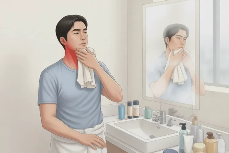 男生脖子上偶尔起湿疹能根治吗(图1)