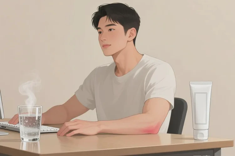 男生手臂容易起湿疹能根治吗(图1)