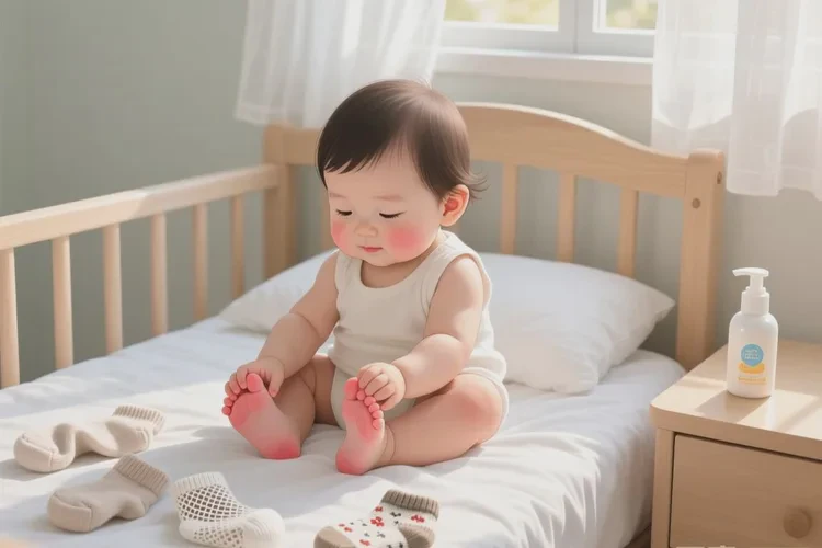 幼儿脚上经常起湿疹能根治吗(图1)