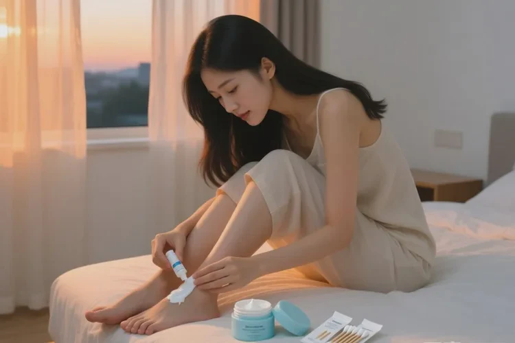 女生脚上出湿疹能根治吗(图1)