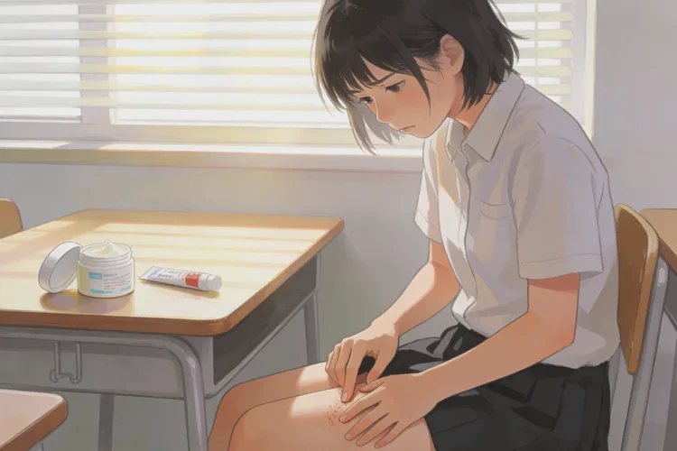 中学生大腿起湿疹能根治吗(图1)