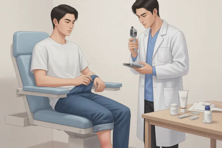 男生小腿上经常长湿疹能根治吗(图1)