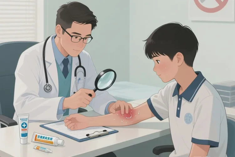 中学生手臂上容易长湿疹能根治吗(图2)