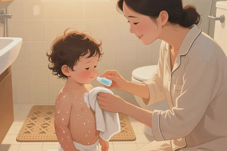 小儿小腿上有湿疹能根治吗(图1)