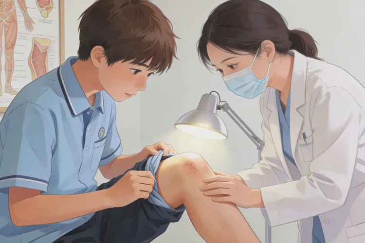 青少年大腿上容易起湿疹能根治吗(图1)