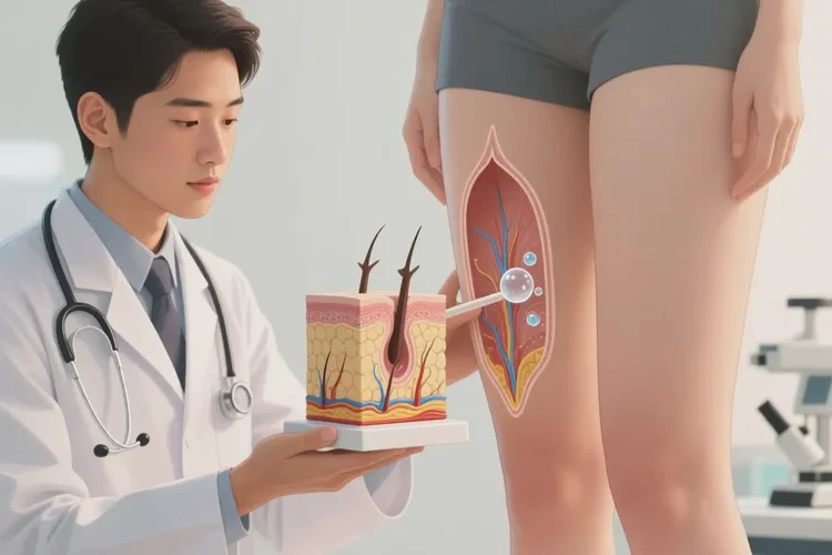 女生大腿上偶尔起湿疹能根治吗(图4)