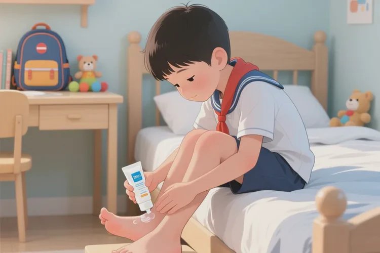 小学生脚上容易起湿疹能根治吗(图1)