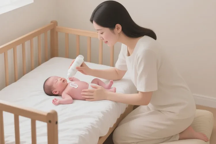 新生儿脸上偶尔起湿疹能根治吗(图1)