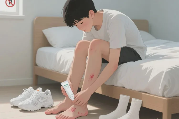 青少年脚上偶尔长湿疹能根治吗(图1)