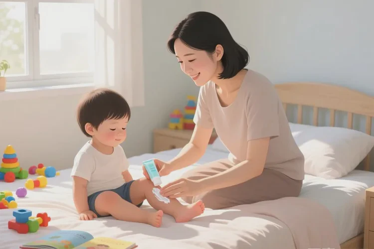 幼儿小腿上有湿疹能根治吗(图1)